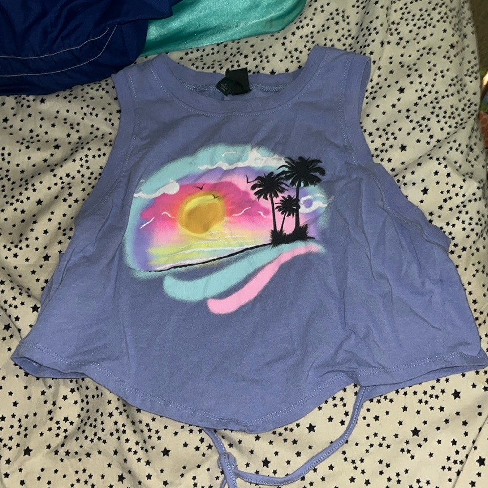 Purple Top with a Sunset